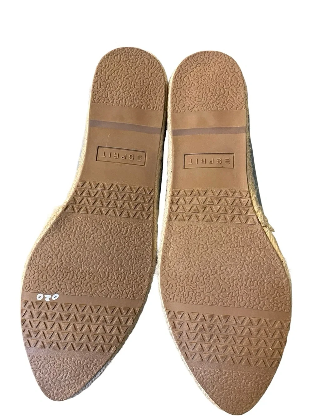 ESPRIT Wyoming Light Blue Chambray Denim Espadrilles Slip-On Shoes Jute Sole 9.5